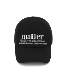 MAUER（マウアー）の「MAUER BERLIN LEISE CAP (BLACK)（キャップ）」