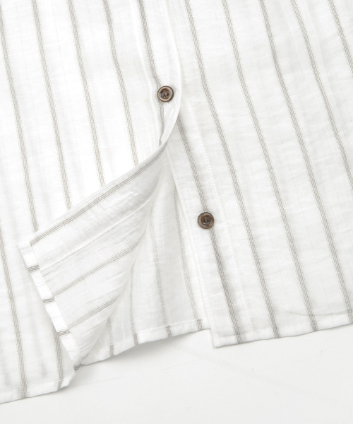 KIJIKO(キジコ)の「ke207. Frill Stripe Shirring Blouse Ivory(シャツ/ブラウス・レディース・アイボリー・FREE)」の8枚目の写真