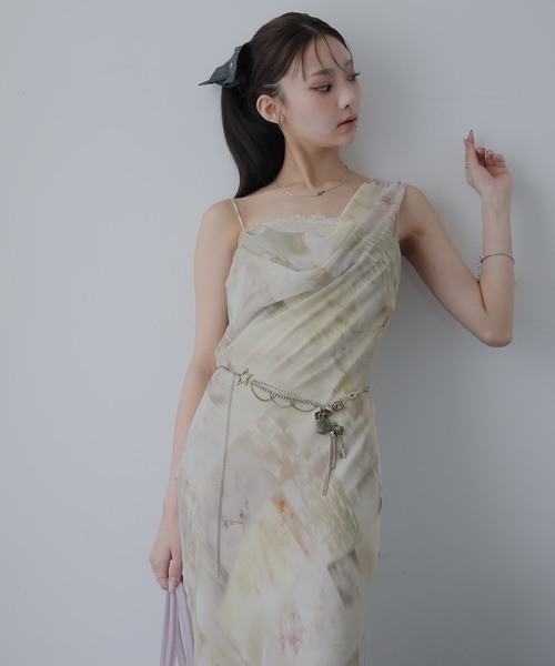 Ulysses（ユリシス）の「アシメストラップドットロングワンピース（ワンピース・レディース・イエロー/ブラック/ベージュ・S/M）」の20枚目の写真