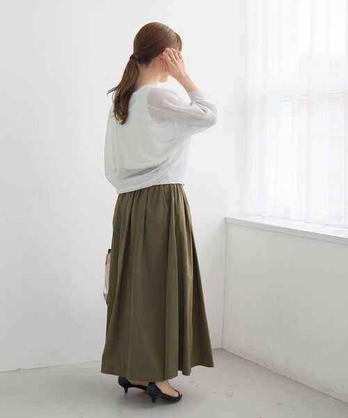 le.coeur blanc(ルクールブラン)の「《WEB限定アイテム》フロントジップメッシュラメカーディガン(カーディガン/ボレロ・レディース・ライトグレー/レモンイエロー/ブラック/ブルー・38)」の22枚目の写真