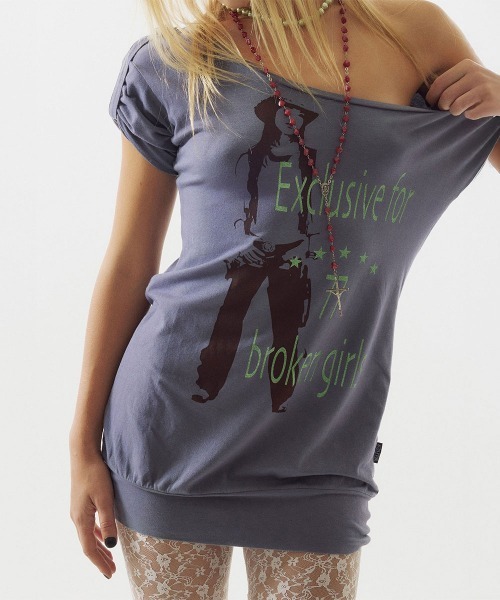 SCULPTOR(スカルプター)の「Broken Girls Roll Up Tee(Tシャツ/カットソー・レディース・ホワイト/ダークパープル/ベージュ/カーキ・SMALL/MEDIUM/LARGE)」の4枚目の写真