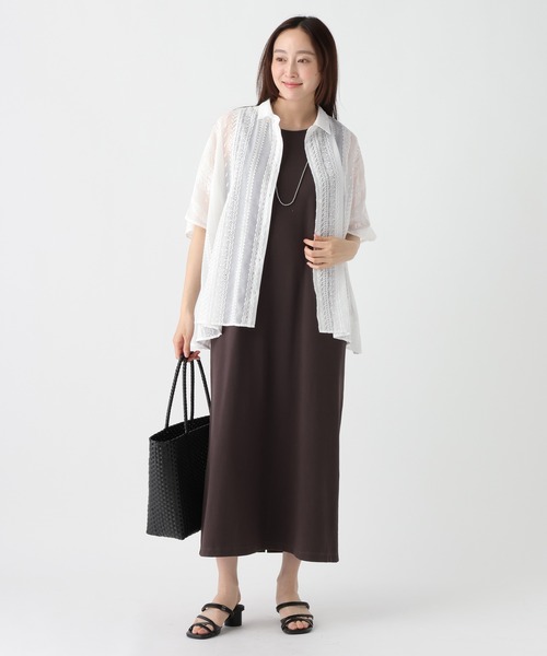 Elura(エルーラ)の「レース刺繍シャツ/882074(シャツ/ブラウス・レディース・ホワイト/ブラック/ピンク・FREE)」の4枚目の写真