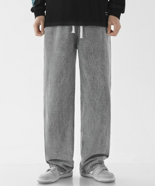REBALANCE（リバランス）の「ルーズストレートデニムパンツ（デニムパンツ・メンズ・E/D/B/A/C/G/F・MEDIUM/X-LARGE/LARGE）」の5枚目の写真
