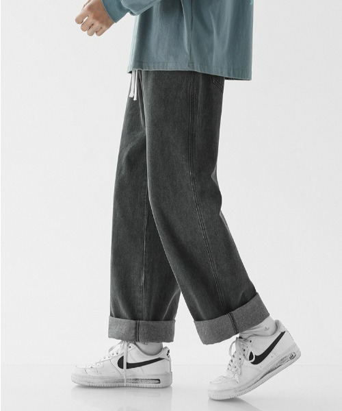 REBALANCE（リバランス）の「ルーズストレートデニムパンツ（デニムパンツ・メンズ・E/D/B/A/C/G/F・MEDIUM/X-LARGE/LARGE）」の9枚目の写真