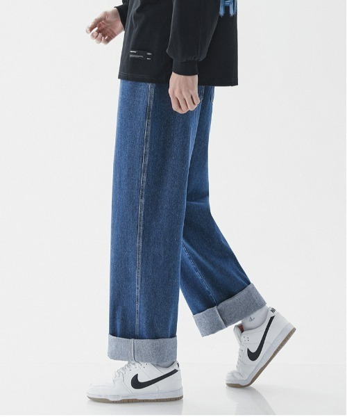 REBALANCE（リバランス）の「ルーズストレートデニムパンツ（デニムパンツ・メンズ・E/D/B/A/C/G/F・MEDIUM/X-LARGE/LARGE）」の16枚目の写真