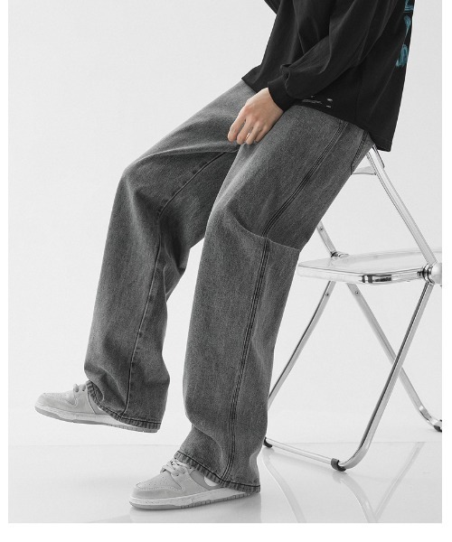 REBALANCE（リバランス）の「ルーズストレートデニムパンツ（デニムパンツ・メンズ・E/D/B/A/C/G/F・MEDIUM/X-LARGE/LARGE）」の19枚目の写真