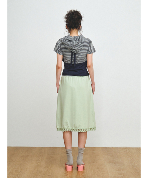 PLZPROJECT（プリーズプロジェクト）の「LACE MIDI SKIRT, MINT（スカート・レディース・ミント・FREE）」の4枚目の写真