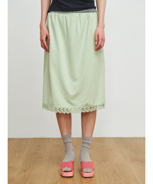PLZPROJECT（プリーズプロジェクト）の「LACE MIDI SKIRT, MINT（スカート・レディース・ミント・FREE）」の5枚目の写真