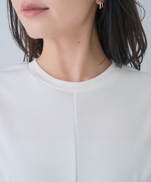 Neige(ネージュ)の「フォルムスリーブカットソー(Tシャツ/カットソー・レディース・ホワイト/ブラック・ONE SIZE)」の9枚目の写真