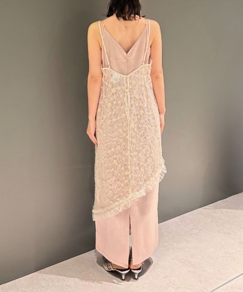 ANDRESD（アンドレスド）の「フラワースパンコールキャミドレス / flower spangle cami dress（ドレス・レディース・イエロー/ブラック/オフホワイト/シルバー/ピンク/アイボリー・L/M）」の20枚目の写真