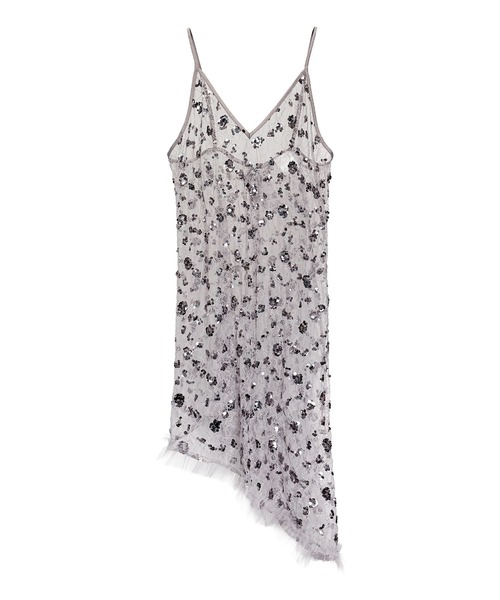 ANDRESD（アンドレスド）の「フラワースパンコールキャミドレス / flower spangle cami dress（ドレス・レディース・イエロー/ブラック/オフホワイト/シルバー/ピンク/アイボリー・L/M）」の13枚目の写真