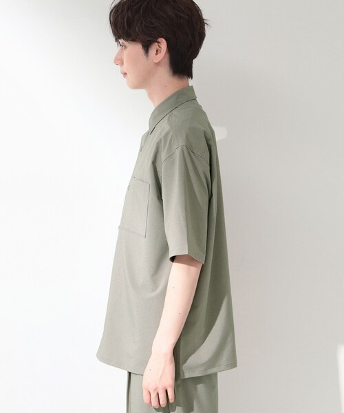 THE SHOP TK (ザ ショップ ティーケー )の「クールウェザー 半袖シャツ 接触冷感/洗濯機OK/セットアップ可(シャツ/ブラウス・メンズ・ライトベージュ/ライトグレー/チャコールグレー・04/03/02)」の10枚目の写真