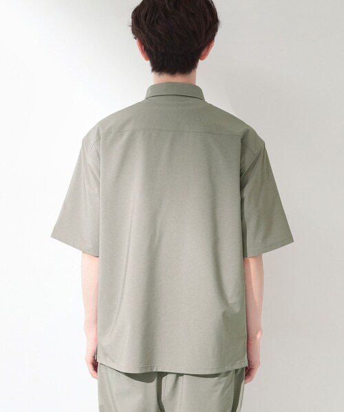 THE SHOP TK (ザ ショップ ティーケー )の「クールウェザー 半袖シャツ 接触冷感/洗濯機OK/セットアップ可(シャツ/ブラウス・メンズ・ライトベージュ/ライトグレー/チャコールグレー・04/03/02)」の11枚目の写真
