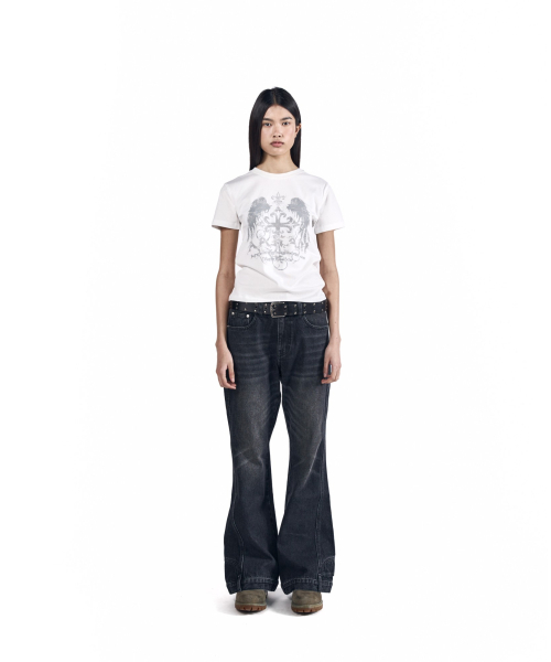 AAKAM（アーカム）の「Cross Wing Half Top (White)（Tシャツ/カットソー・レディース・その他・1/2/3）」の5枚目の写真