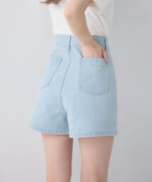 【2サイズ展開】切替デニムショートパンツ