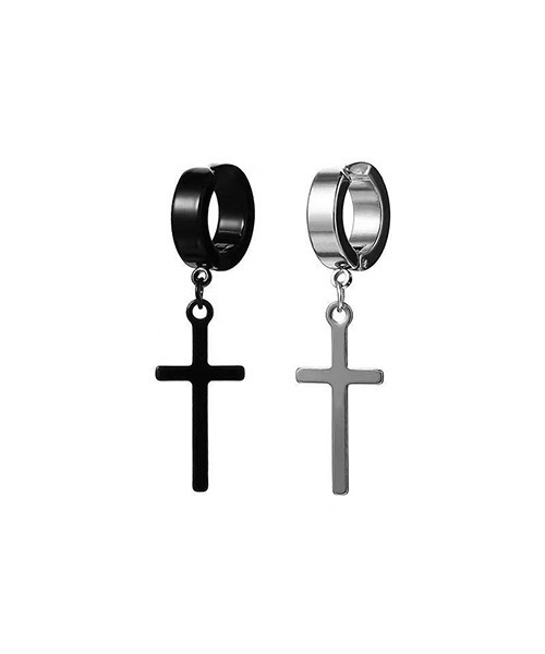 tunee(チュニー)の「EK585/クロスドロップイヤリング/片耳用/メンズ(NEZ)(イヤリング・メンズ・ブラック/シルバー・FREE)」の3枚目の写真