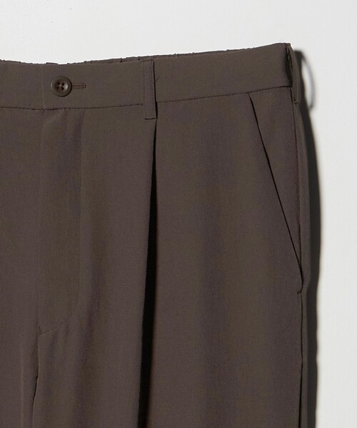 UNITED ARROWS(ユナイテッドアローズ)の「DotAir ドットエア 1プリーツ テーパード パンツ 吸水速乾 タテストレッチ(スラックス・メンズ・ダークブラウン/ブラック・L/XL/M/S)」の17枚目の写真