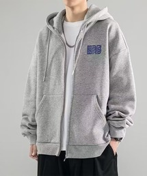 boemy（ボエミー）の「ワンポイントロゴ ビッグジップパーカー（パーカー）」