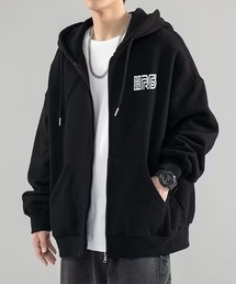 boemy（ボエミー）の「ワンポイントロゴ ビッグジップパーカー（パーカー）」