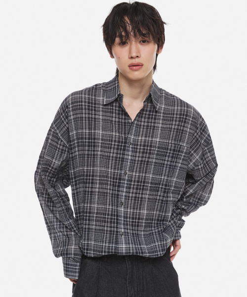 DNSR(ディーエヌエスアール)の「ライトサマーチェックシャツ ネイビー(シャツ/ブラウス・メンズ・その他・MEDIUM/LARGE/X-LARGE/SMALL)」の6枚目の写真