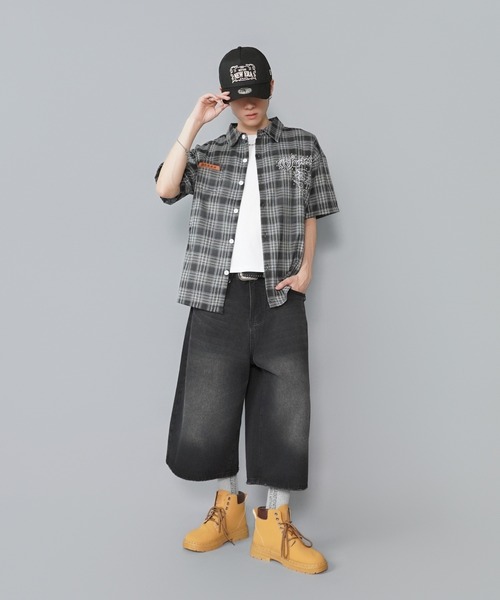 SPINNS(スピンズ)の「オンブレチェックシャツ/半袖/パールストリートロゴ(シャツ/ブラウス・メンズ・ブラック・ONESIZE)」の10枚目の写真