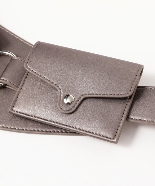 Ray BEAMS(レイビームス)の「ポケット ワイド ベルト(ベルト・レディース・ブラック系その他4/ブラック・ONE SIZE)」の6枚目の写真
