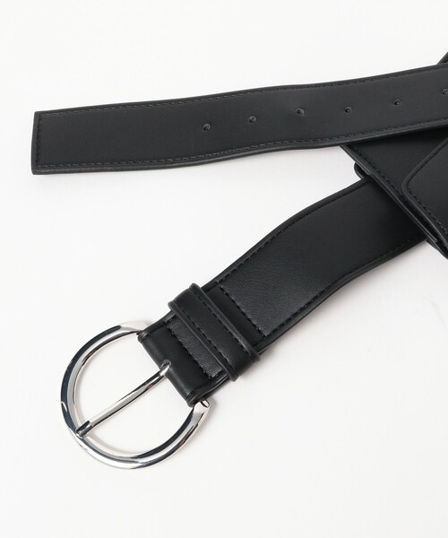 Ray BEAMS(レイビームス)の「ポケット ワイド ベルト(ベルト・レディース・ブラック系その他4/ブラック・ONE SIZE)」の9枚目の写真