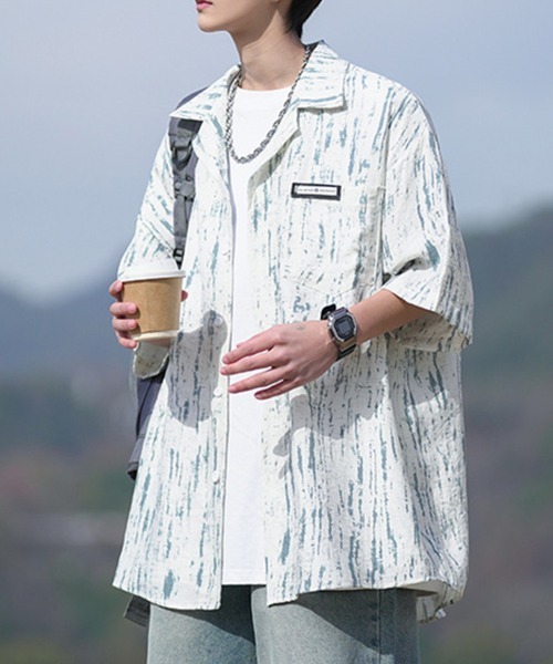 KELVIN(ケルヴァン)の「Wood Wash Shirt ウッドウォッシュシャツ(シャツ/ブラウス・メンズ・グレー/ブルー・LARGE/MEDIUM)」の2枚目の写真