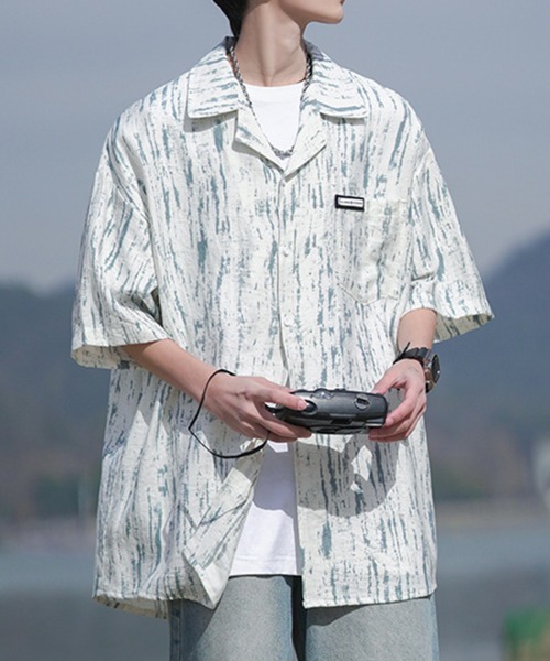 KELVIN(ケルヴァン)の「Wood Wash Shirt ウッドウォッシュシャツ(シャツ/ブラウス・メンズ・グレー/ブルー・LARGE/MEDIUM)」の16枚目の写真