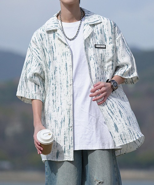 KELVIN(ケルヴァン)の「Wood Wash Shirt ウッドウォッシュシャツ(シャツ/ブラウス・メンズ・グレー/ブルー・LARGE/MEDIUM)」の18枚目の写真