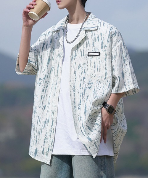 KELVIN(ケルヴァン)の「Wood Wash Shirt ウッドウォッシュシャツ(シャツ/ブラウス・メンズ・グレー/ブルー・LARGE/MEDIUM)」の19枚目の写真