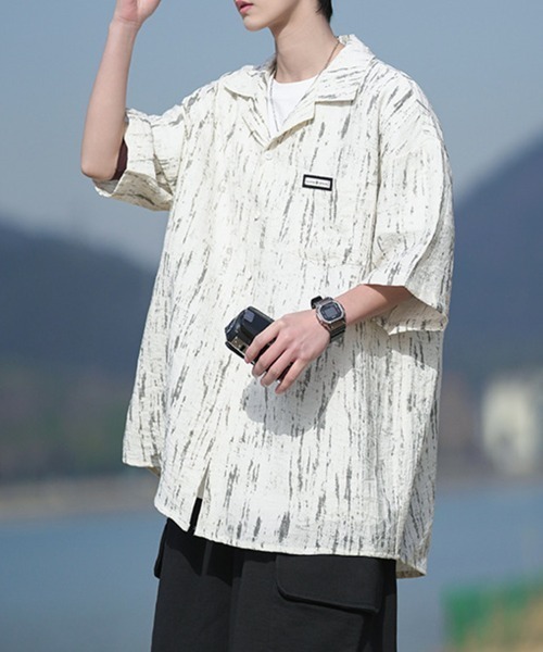 KELVIN(ケルヴァン)の「Wood Wash Shirt ウッドウォッシュシャツ(シャツ/ブラウス・メンズ・グレー/ブルー・LARGE/MEDIUM)」の4枚目の写真