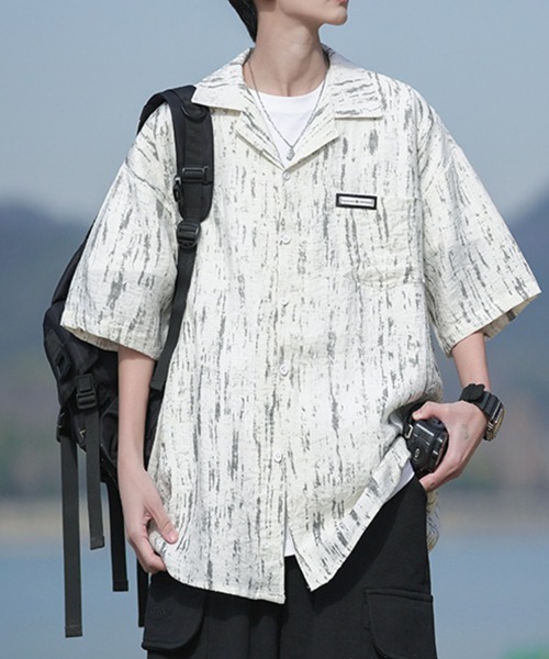 KELVIN(ケルヴァン)の「Wood Wash Shirt ウッドウォッシュシャツ(シャツ/ブラウス・メンズ・グレー/ブルー・LARGE/MEDIUM)」の6枚目の写真