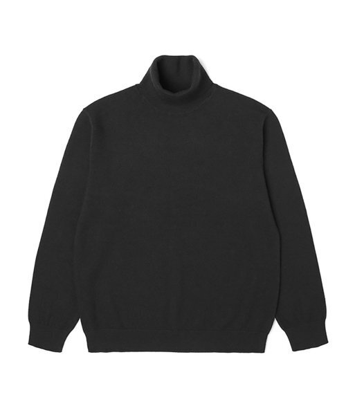 ADHOC(アドホック)の「男女共用ベーシックタートルネックニット (ブラック) (HA1LK91-39)(ニット/セーター・レディース・その他・90)」の1枚目の写真