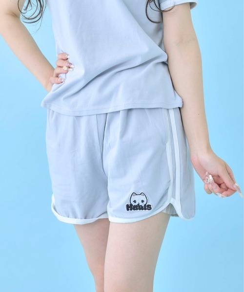 Hauls(ハウルズ)の「24hオフモード!ダブルラインセットアップ(Tシャツ/カットソー・レディース・ブラック/ピンク/サックスブルー・FREE)」の9枚目の写真