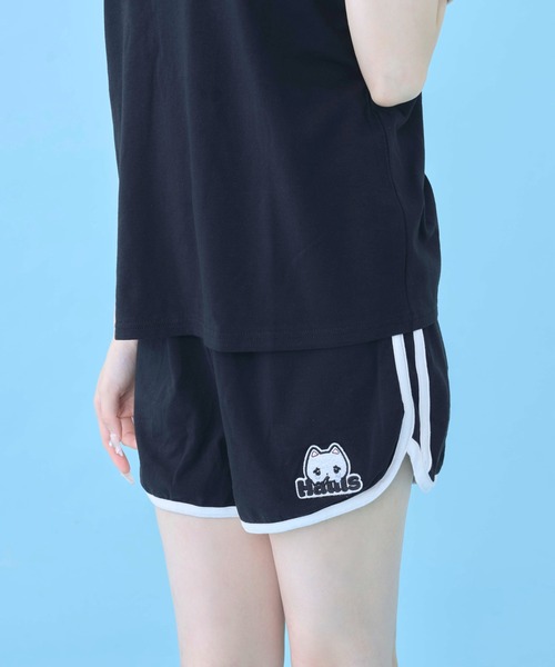 Hauls(ハウルズ)の「24hオフモード!ダブルラインセットアップ(Tシャツ/カットソー・レディース・ブラック/ピンク/サックスブルー・FREE)」の7枚目の写真