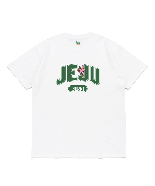 BERNI(ベルニ)の「ジェジュキキビッグロゴ半袖Tシャツ(ホワイト)(Tシャツ/カットソー・レディース・その他・SMALL/MEDIUM/LARGE/X-LARGE/2XL)」の1枚目の写真