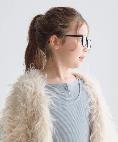 BAYFLOW（ベイフロー）の「[POPなカラー展開♪]シャギーニットカーディガン[120/140/160cm](KIDS)（カーディガン/ボレロ・キッズ・ナチュラル/オレンジ/ライトグリーン・120cm/140cm/160cm）」の13枚目の写真