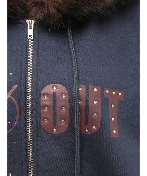 jouetie(ジュエティ)の「ファードッキングルーズジップフーディ(Tシャツ/カットソー・レディース・ネイビー/カーキ/グレー・FREE)」の19枚目の写真