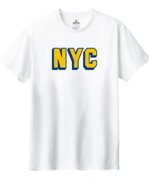 Ol' Basics(オール・ベーシックス) 半袖Tシャツ NYC ロゴ プリント 5.6オンス トップス カットソー レディース
