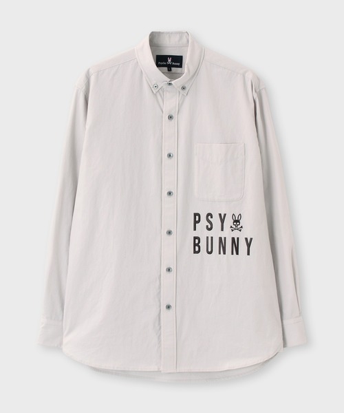 Psycho Bunny(サイコバニー)の「ワッシャーポプリン アートワーク ボタンダウンシャツ(シャツ/ブラウス・メンズ・ネイビー/ライトグレー・SMALL/MEDIUM/LARGE/X-LARGE)」の6枚目の写真