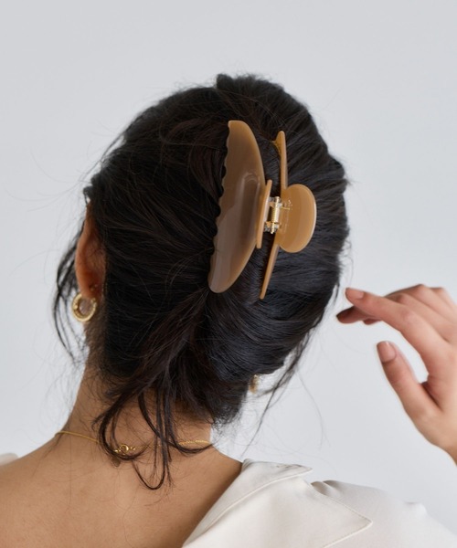 BARNYARDSTORM(バンヤードストーム)の「BARNYARDSTORM / ハーフムーンヘアクリップ(バレッタ/ヘアクリップ・レディース・ブラウン/ベージュ・FREE)」の10枚目の写真
