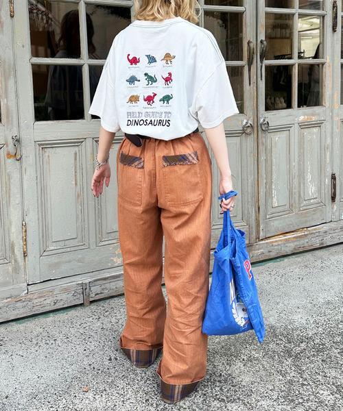DOUBLE NAME（ダブルネーム）の「【EC限定REVIVAL】恐竜図鑑BACK刺しゅうTEE（Tシャツ/カットソー・レディース・オフホワイト・FREE）」の11枚目の写真