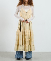 ROSE BUD | mag.by c/COTTON LACE CAMISOLE DRESS(ワンピース)