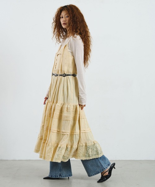 ROSE BUD(ローズバッド)の「mag.by c/COTTON LACE CAMISOLE DRESS(ワンピース・レディース・ホワイト/ベージュ・ONE SIZE)」の15枚目の写真
