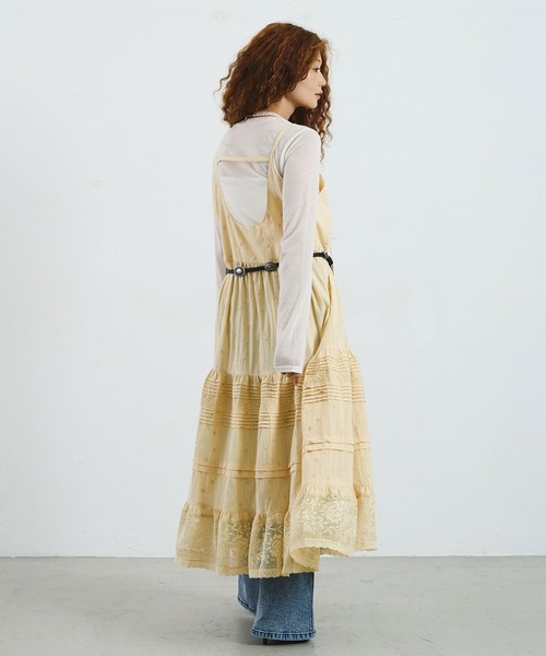 ROSE BUD(ローズバッド)の「mag.by c/COTTON LACE CAMISOLE DRESS(ワンピース・レディース・ホワイト/ベージュ・ONE SIZE)」の16枚目の写真