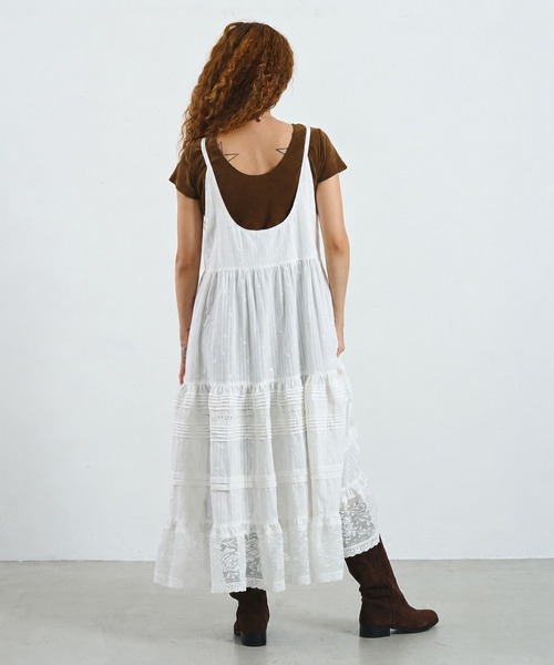 ROSE BUD(ローズバッド)の「mag.by c/COTTON LACE CAMISOLE DRESS(ワンピース・レディース・ホワイト/ベージュ・ONE SIZE)」の18枚目の写真