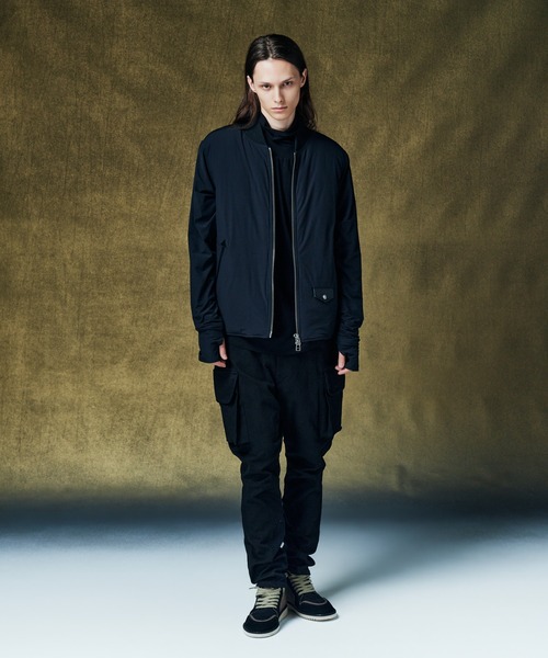 glamb（グラム）の「Drape Mock Neck Cutsew / ドレープモックネックカットソー（Tシャツ/カットソー・メンズ・グレー/ブラック・M/S/L）」の15枚目の写真