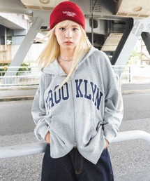 WEGO/【26年秋冬新作】グラフィックBIGZIPパーカー