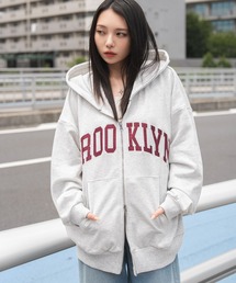 WEGO/【26年秋冬新作】グラフィックBIGZIPパーカー